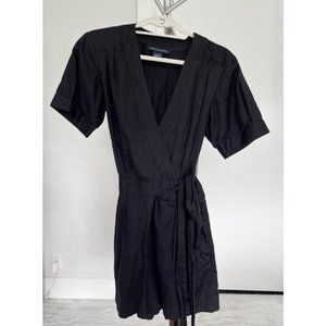 French Connection Short Romper, S, black, POCKETS! Wrap fit!